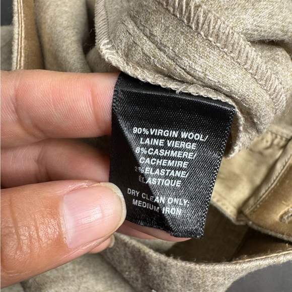 Lafayette 148 New York Wool Cashmere Barrow Pant Tan US 8 - Picture 7 of 11